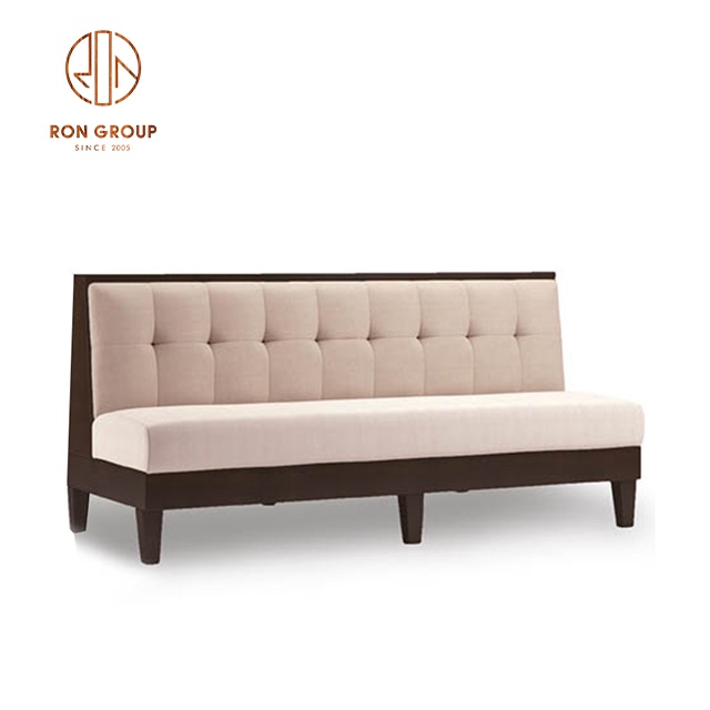 Hot Sale Wholesale Custom Modern Hotel Nightclub Restaurant Furniture Wood Booth Bench Chairs Sofa Set Dining Room Booth Seating