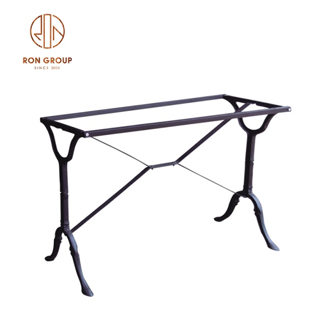 Wholesale outdoor furniture pedestal coffee industrial iron restaurant metal dinning table base