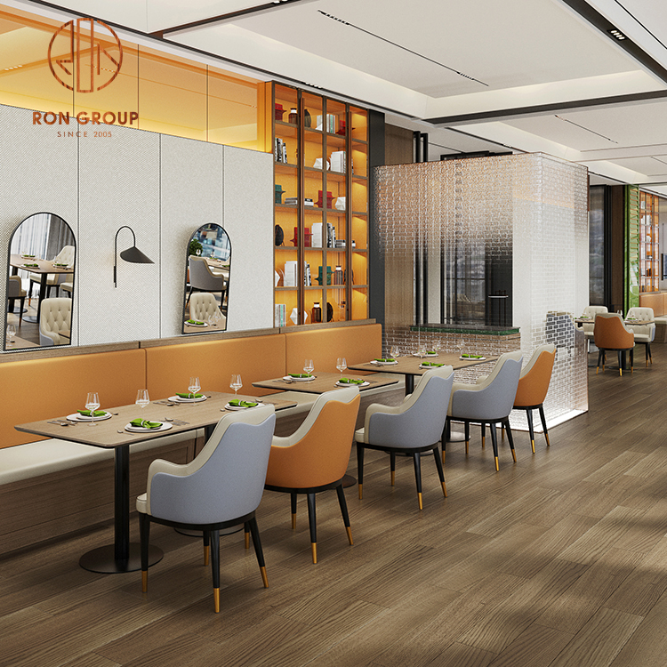 Hot Sale Customized Modern Restaurant Furniture Commercial Cafe Table and Chair Set for Dining for Coffee Shops