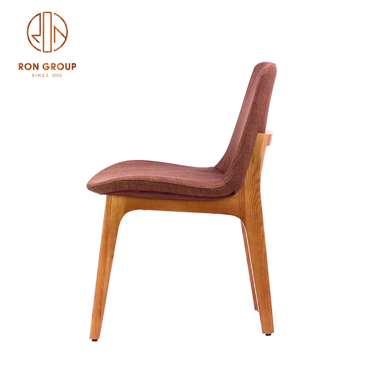 Hot Sale Modern High Quality Solid Wood Cotton Dining Chairs Commercial High-End Fashionable Restaurant Furniture Popular