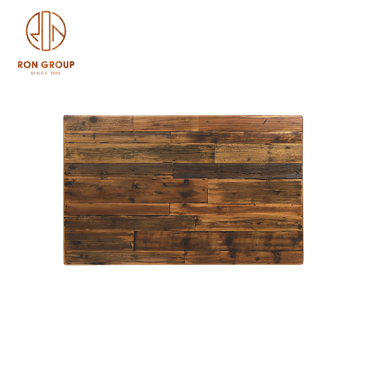 Hot Sale High Quality Durable Modern Fashion Pine Panel With Water-Based Paint Eco-Friendly Beautiful Restaurant Cafe Table Top
