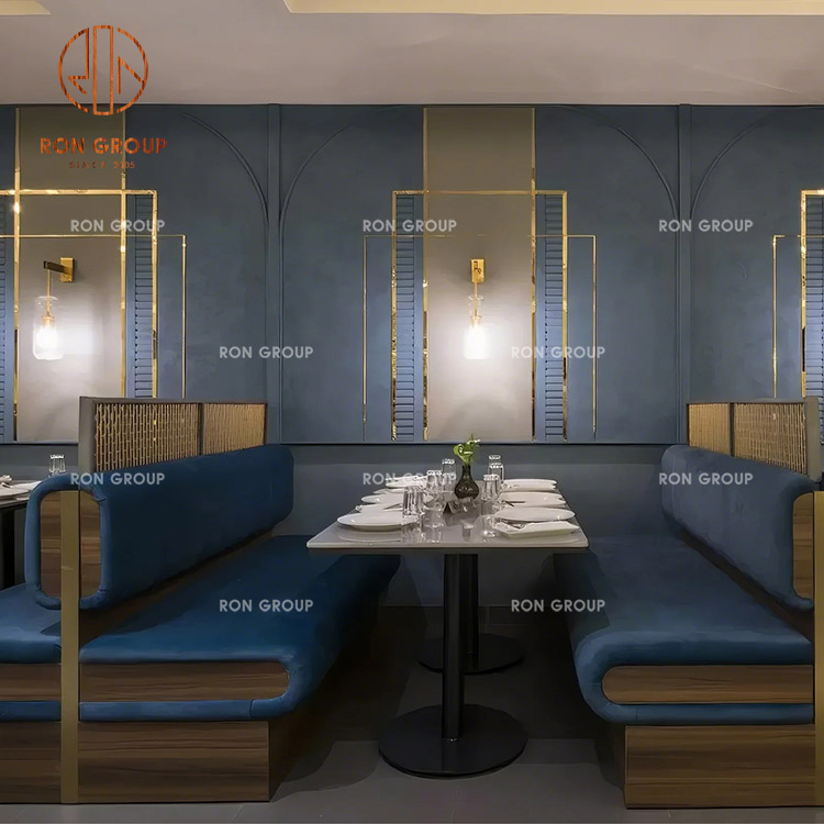 Solid Wood Square Restaurant Table and Chair Sets Commercial Coffee Shop Outdoor Teak Furniture Solution