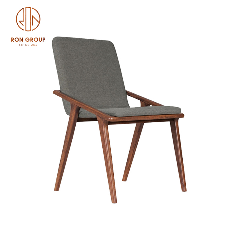 Hot Sale Modern Simple Style Restaurant Furniture Ash Solid Wood Frame Restaurant Chairs Wooden Chair Dining Chairs
